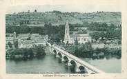 24 Dordogne / CPA FRANCE 24 "Lalinde, le pont et l'église"