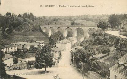 / CPA FRANCE 24 "Nontron, faubourg Magnac et Grand Viaduc"