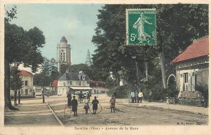 / CPA FRANCE 60 "Senlis, avenue de la gare"