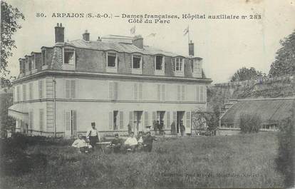 / CPA FRANCE 91 "Arpajon, Dames françaises, hôpital auxiliaire"