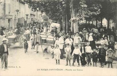 CPA FRANCE 13 "La Roque d'Anthéron, le marché aux cerises"