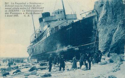 / CPA FRANCE 76 "Berneval, le Paquebot Newhaven entre Le Tréport et Dieppe"