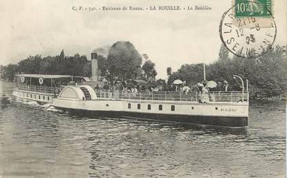 / CPA FRANCE 76 "La Bouille, le Boïeldieu "