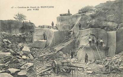 CPA FRANCE 14 "Carrières de Granit de Montjoie près de Vire"