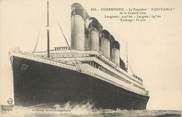 50 Manche / CPA FRANCE 50 "Cherbourg, le paquebot Aquitania" / BATEAU