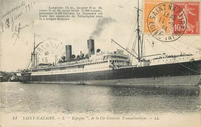 / CPA FRANCE 44 "Saint Nazaire, l'Espagne de la Compagnie Générale transtlantique"