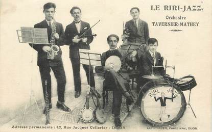 CPA  FRANCE 21 "Dijon, Le Riri Jazz, orchestre Tavernier Mathey"