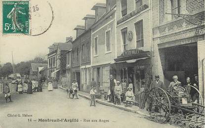CPA FRANCE 27 "Montreuil l'Argillé, rue aux Anges" / QUINCAILLERIE MENUISERIE