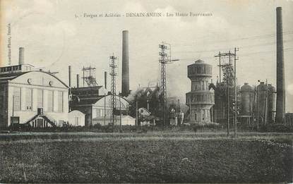 / CPA FRANCE 59 "Denain Anzin, les hauts Fourneaux" / CHATEAU D'EAU / MINES
