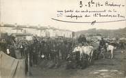 33 Gironde LOT DE 2 CARTE PHOTO FRANCE 33 "Bordeaux, une partie du cantonnement de la 26eme compagnie du 18ème escadron, 1914"