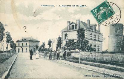 / CPA FRANCE 72 "Vibraye, l'avenue de la gare"