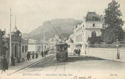 / CPA MONACO "Monte Carlo, international Sporting Club" / TRAMWAY