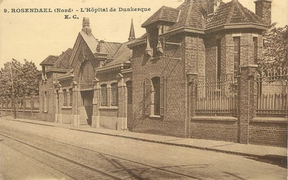 / CPA FRANCE 59 "Rosendael, l'hôpital de Dunkerque"