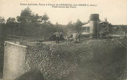 CPA FRANCE 37 "Verneuil sur Indre, Fours à Chaux"