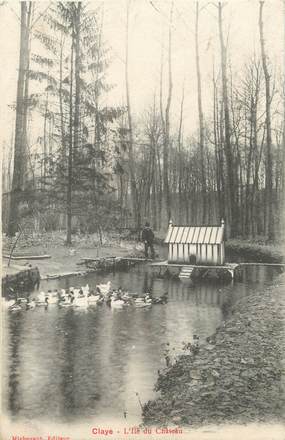 / CPA FRANCE 77 "Claye, l'Ile du château"