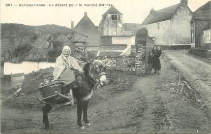 CPA FRANCE 62 "Achicourienne, le départ pour le marché d'Arras"