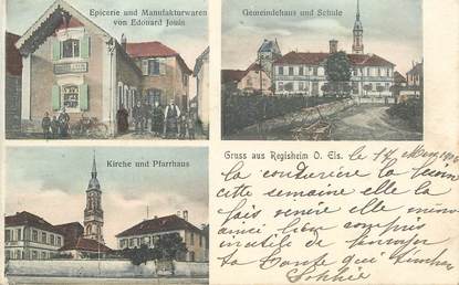 CPA FRANCE 68 "Gruss  aus Regisheim"