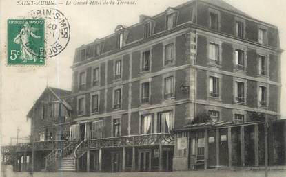 / CPA FRANCE 14 "Saint Aubin, le grand hôtel de la terrasse"