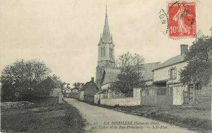 / CPA FRANCE 78 "La Boissière, l'église et la rue principale"