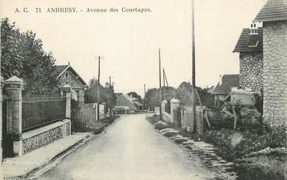 / CPA FRANCE 78 "Andrésy, avenue des Courtayes"