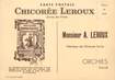 / CPSM FRANCE 59 "Orchies, Chicorée Leroux" / CARTE PUBLICITAIRE