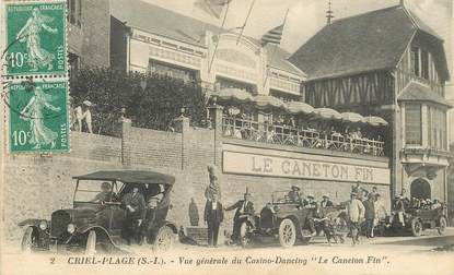 CPA FRANCE 76 "Criel Plage, vue générale du Casino Dancing Le Caneton Fin"