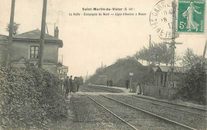 CPA FRANCE 76 "Saint Martin du vivier, la gare"