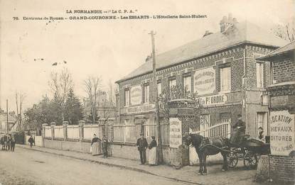 CPA FRANCE 76 "Grand couronne, les essarts, Hotellerie Saint hubert"