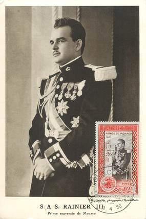 / CPSM MONACO "S.A.S., le Prince Rainier" / CARTE MAXIMUM