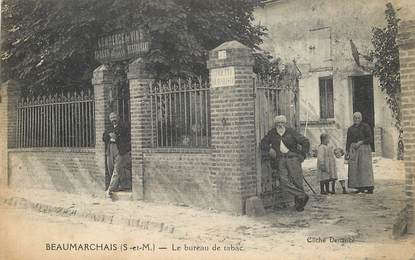 CPA FRANCE 77 "Beaumarchais, le burea de tabac"