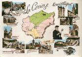 19 Correze / CPSM FRANCE 19 "La Corrèze" / CARTE GEOGRAPHIQUE