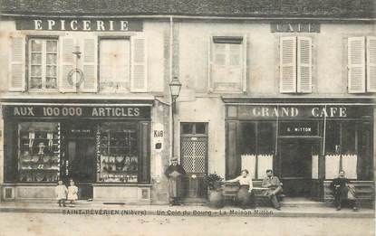 CPA FRANCE 58 "Saint Révérien, Epicerie, Café"