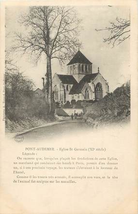 / CPA FRANCE 27 "Pont Audemer, église Saint Germain"