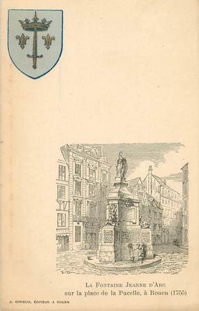 / CPA FRANCE 76 "Rouen, la fontaine Jeanne d'Arc"