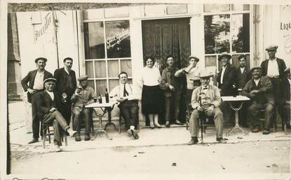 CARTE PHOTO FRANCE 34 "Capestang, place J Jaurès, Café"