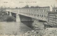 09 Ariege / CPA FRANCE 09 "Pamiers, le pont sur l'Ariège"