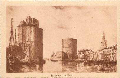 / CPA FRANCE 17 "La Rochelle, intérieur du port"