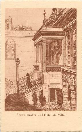 / CPA FRANCE 17 "La Rochelle, ancien escalier de l'hôtel de ville"