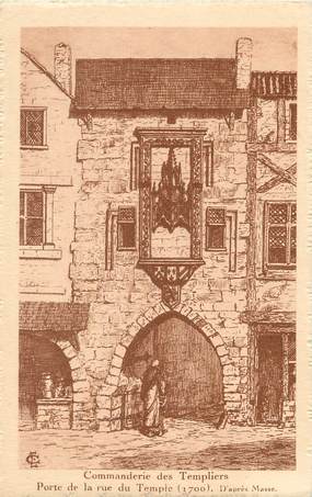 / CPA FRANCE 17 "La Rochelle, commanderie des templiers, porte de la rue du temple"