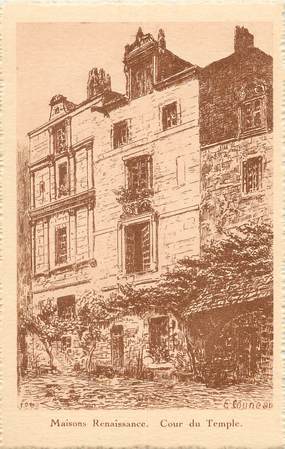 / CPA FRANCE 17 "La Rochelle, maison renaissance, cour du Temple"