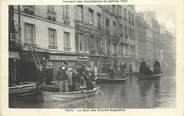 75 Pari / CPA FRANCE 75004 "Paris, le quai des grands Augustins" / INONDATION