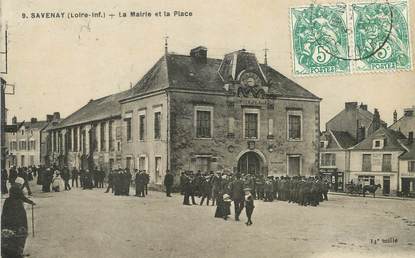 / CPA FRANCE 44 "Savenay, la place et la mairie"