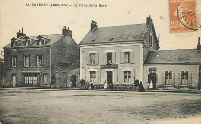 / CPA FRANCE 44 "Savenay, la place de la gare"