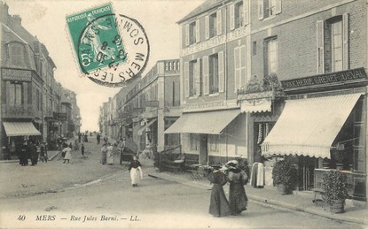 / CPA FRANCE 80 "Mers, rue Jules Barni"