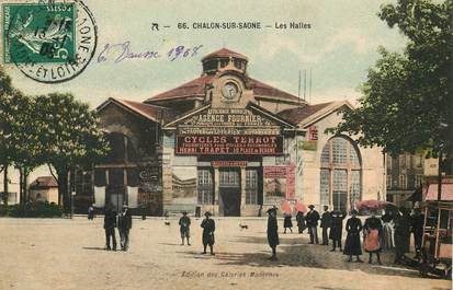 CPA FRANCE 71 "Chalon sur Saone, les Halles"