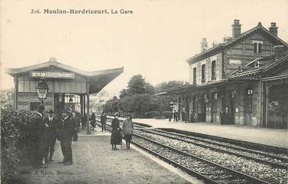 / CPA FRANCE 78 "Meulan Hardricourt, la gare"