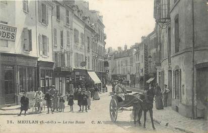 / CPA FRANCE 78 "Meulan, la rue basse"