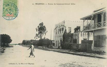  CPA  MADAGASCAR "Majunga, avenue du Lieutenant Colonel Gillon"