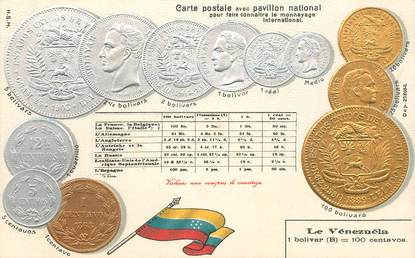 CPA VENEZUELA / Représentation Monnaie