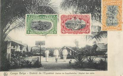 CPA CONGO BELGE "District de l'Equateur, station de Coquilhatville"
